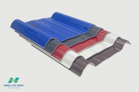 Tấm lợp PVC phủ ASA 6 sóng 2mm
