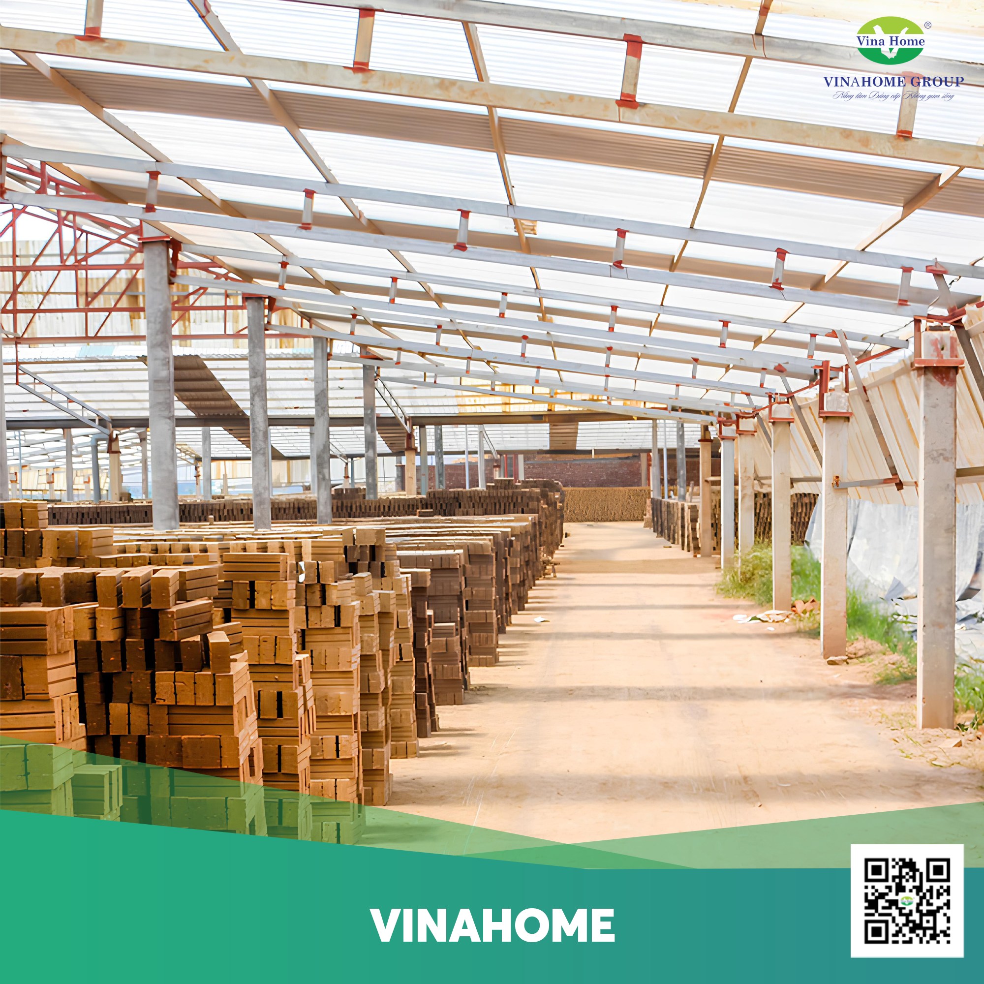 Mái nhựa Composite cho kho bãi