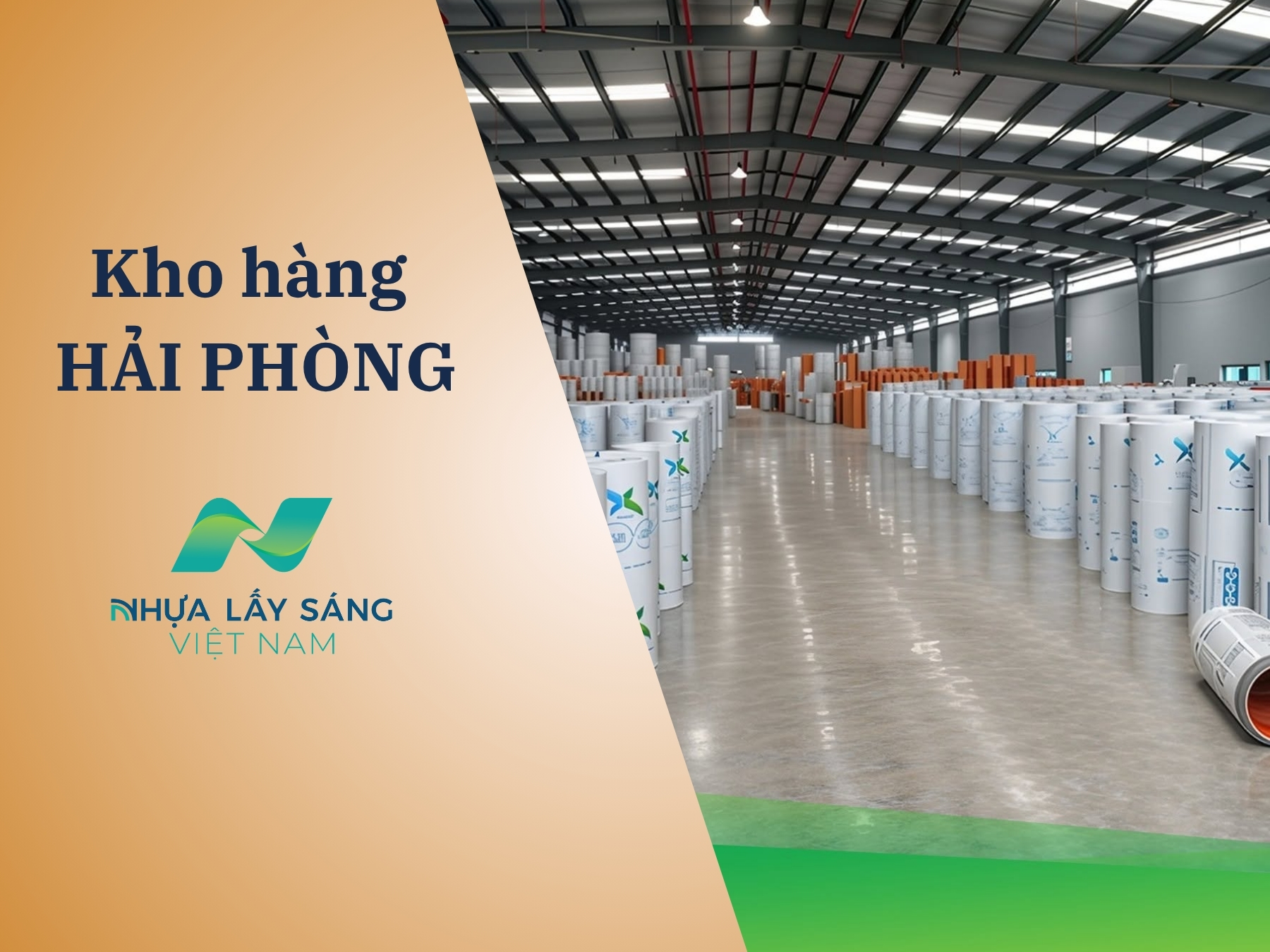 Kho hàng tấm Polycarbonate tại Hải Phòng | Đạt chuẩn