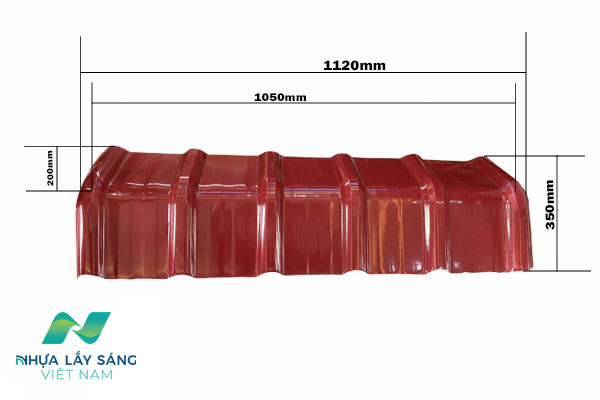 Tấm nhựa lấy sáng Polycarbonate sóng