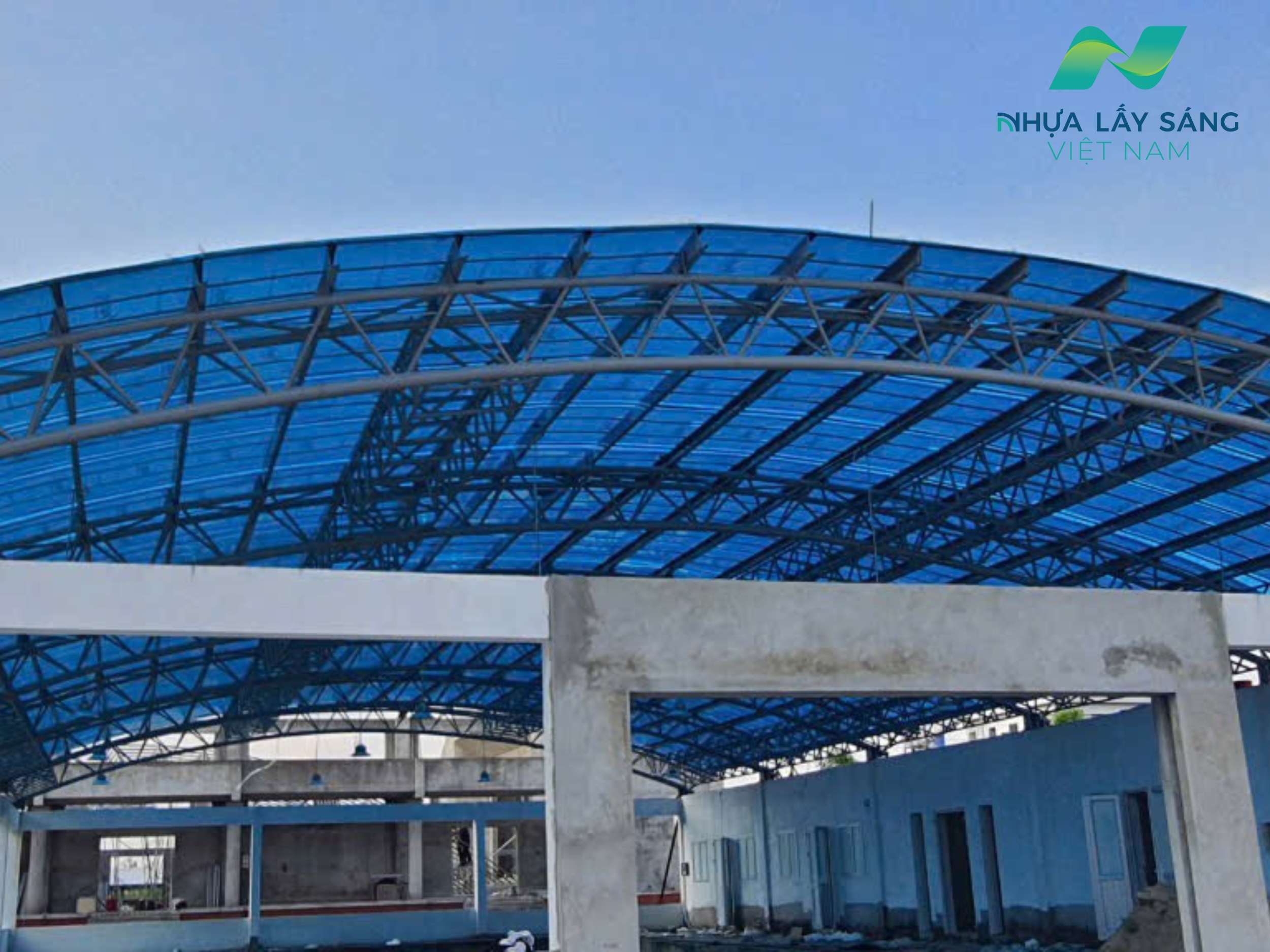 Công trình nhựa lấy sáng polycarbonate