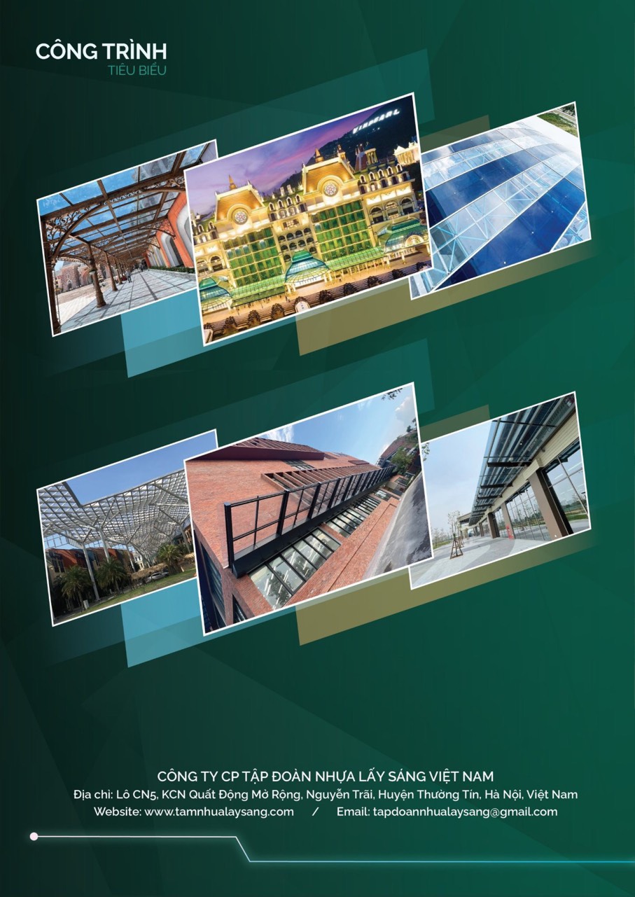 Những ứng dụng phổ biến của tấm nhựa lấy sáng polycarbonate đặc
