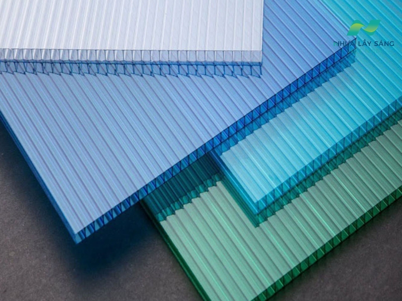 Sản phẩm tấm nhựa lấy sáng polycarbonate rỗng 6mm cao cấp