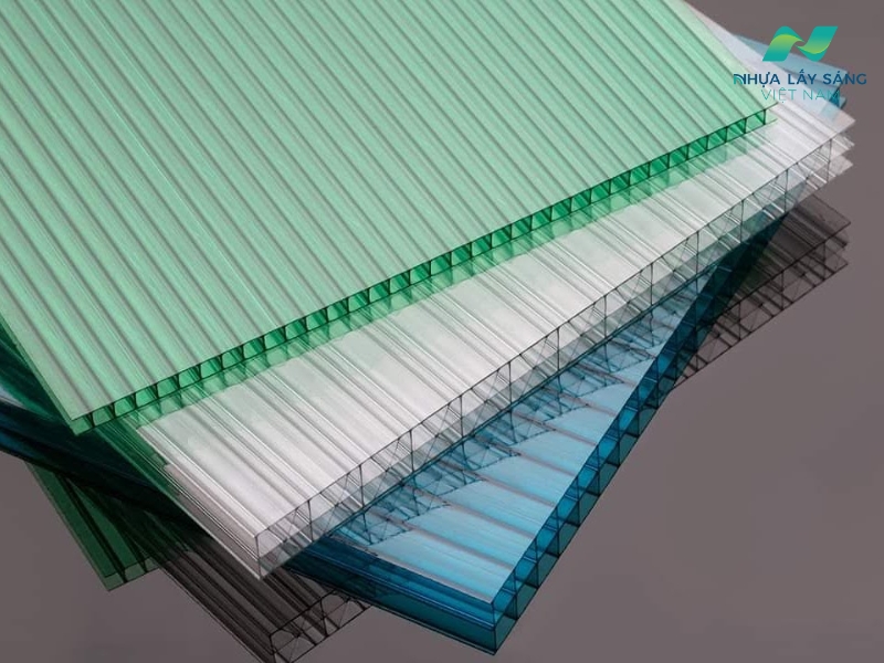 Tấm nhựa lấy sáng polycarbonate rỗng 6mm