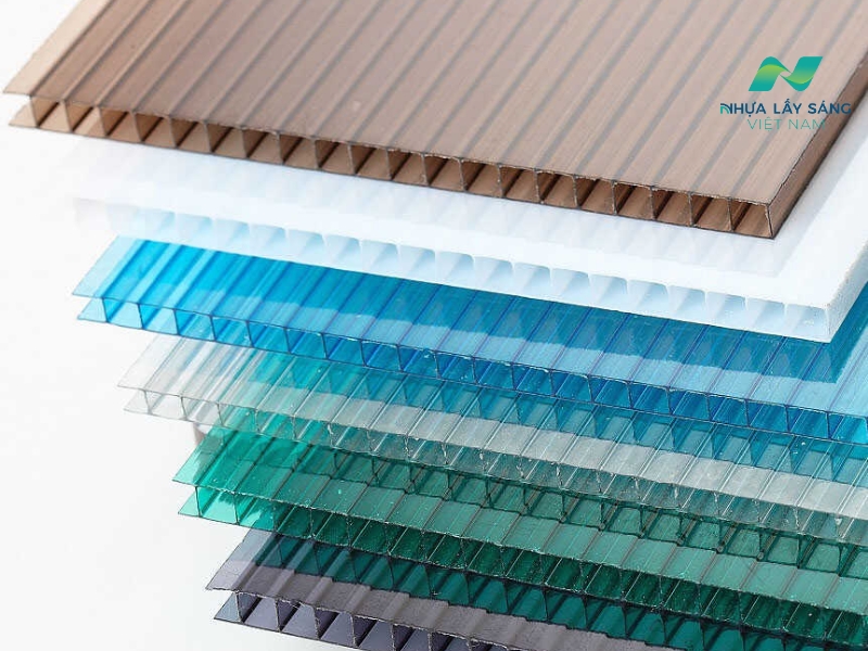 Tấm nhựa lấy sáng Polycarbonate rỗng 8mm