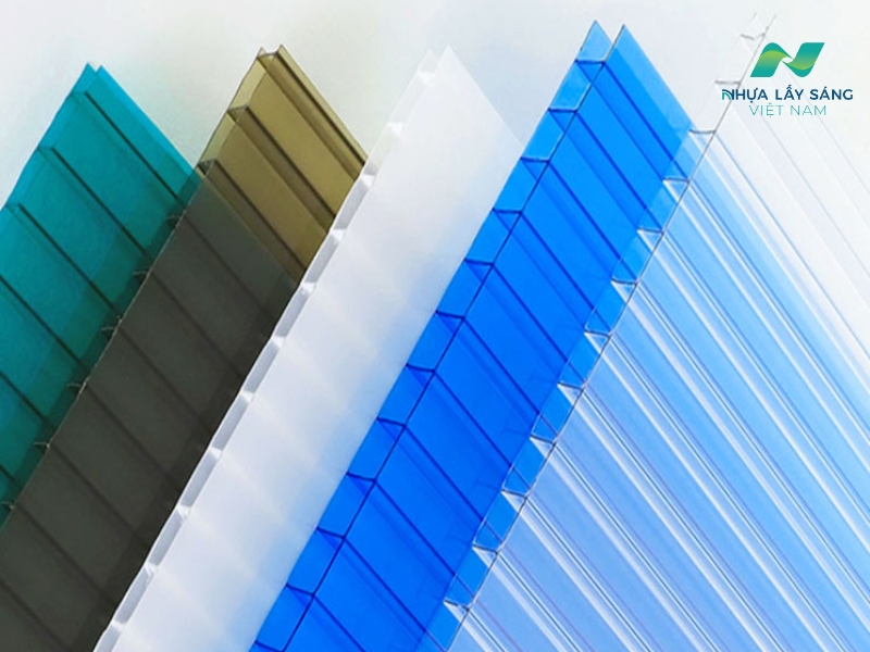 Tấm nhựa lấy sáng Polycarbonate rỗng 8mm cao cấp