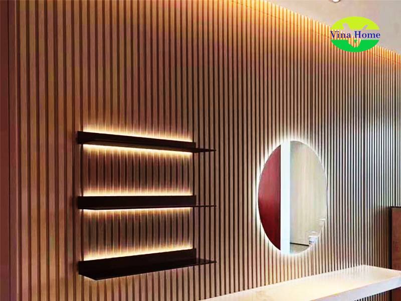 Công trình tấm nhựa Nano ốp tường